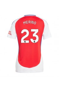 Arsenal Mikel Merino #23 Jalkapallovaatteet Naisten Kotipaita 2024-25 Lyhythihainen